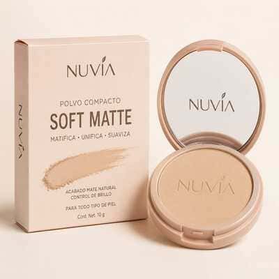 Polvo Compacto Matificante para Rostro Soft Matte
