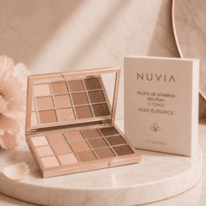 Paleta de Sombras Neutras 12 Tonos Nude Elegance